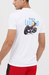 xea clothing, unisex, oversized, streetwear, regular fit, bikers tee, graphic tee, t shirts buy online in Pakistan. -  The Legend White T-Shirt - Xea Clothing
